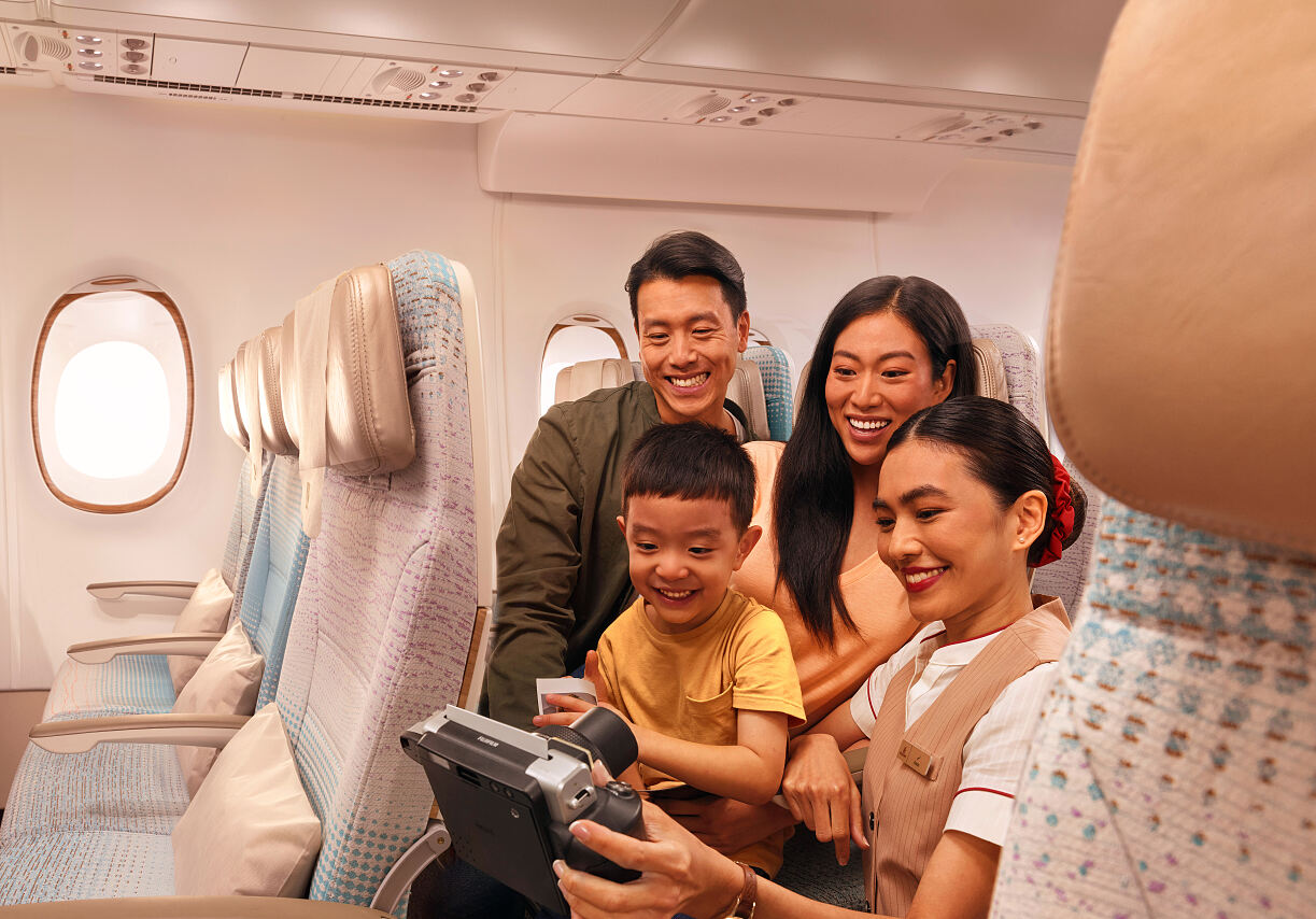 Emirates Economy Class - Familie 