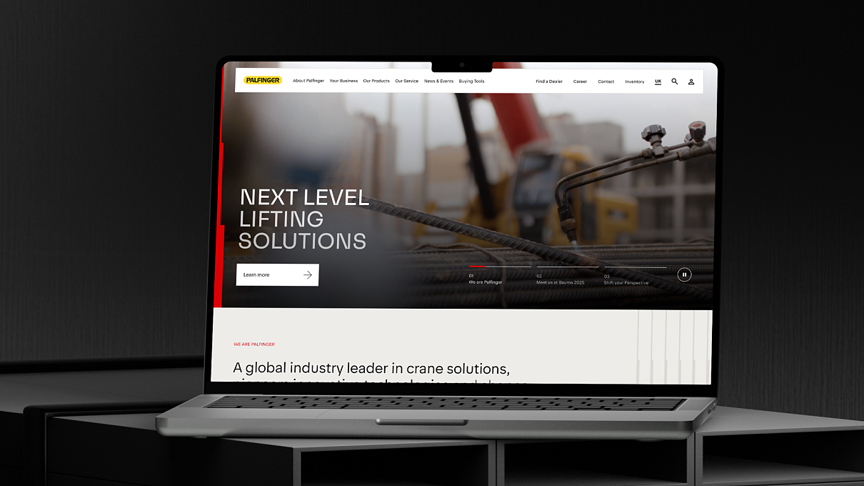 Ein wesentlicher Meilenstein: Mit seiner neuen Website bündelt PALFINGER seine länder- und produktspezifischen Websites auf einer einheitlichen globalen Plattform.