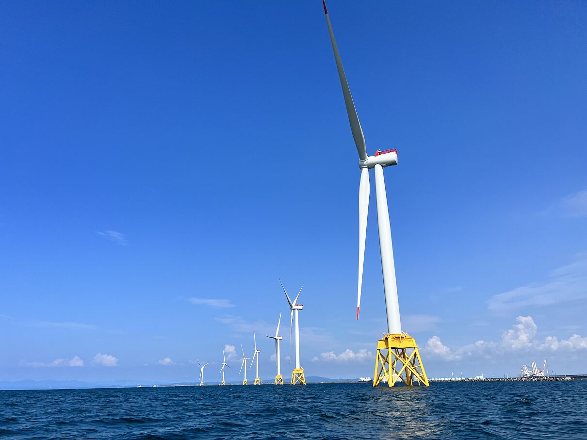 Offshore wind farm in Ishikari
