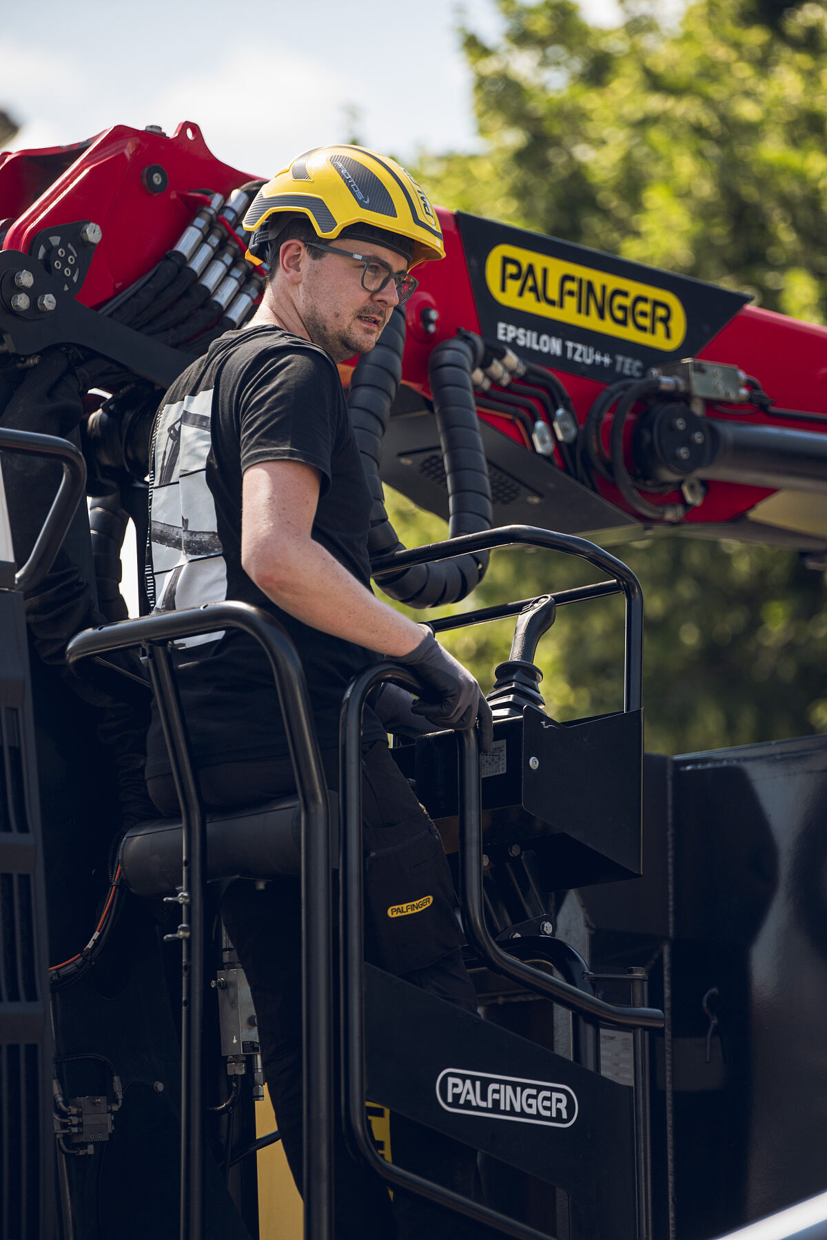 Lösungen im Einsatz präsentierte PALFINGER im Action-Park.