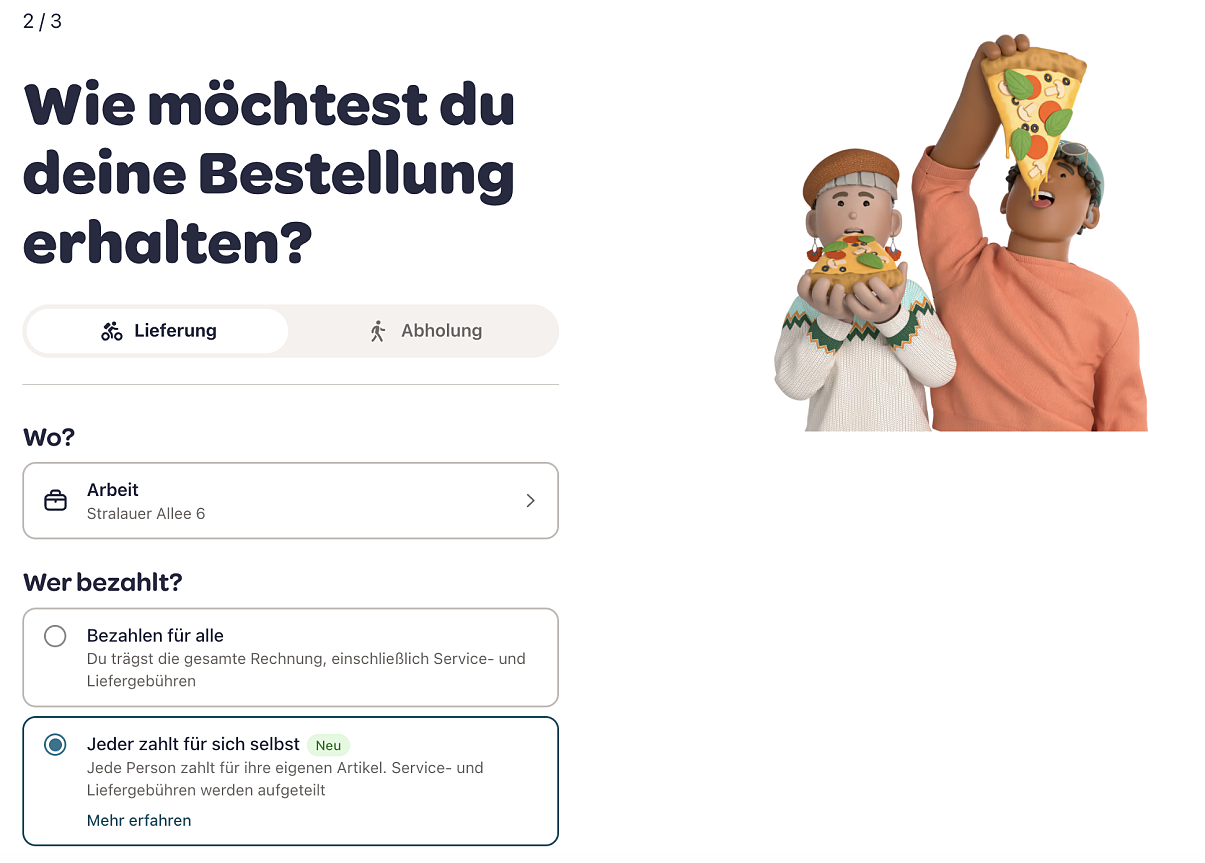 Wolt macht Gruppenbestellungen einfacher: “Einzeln Zahlen” ab sofort verfügbar