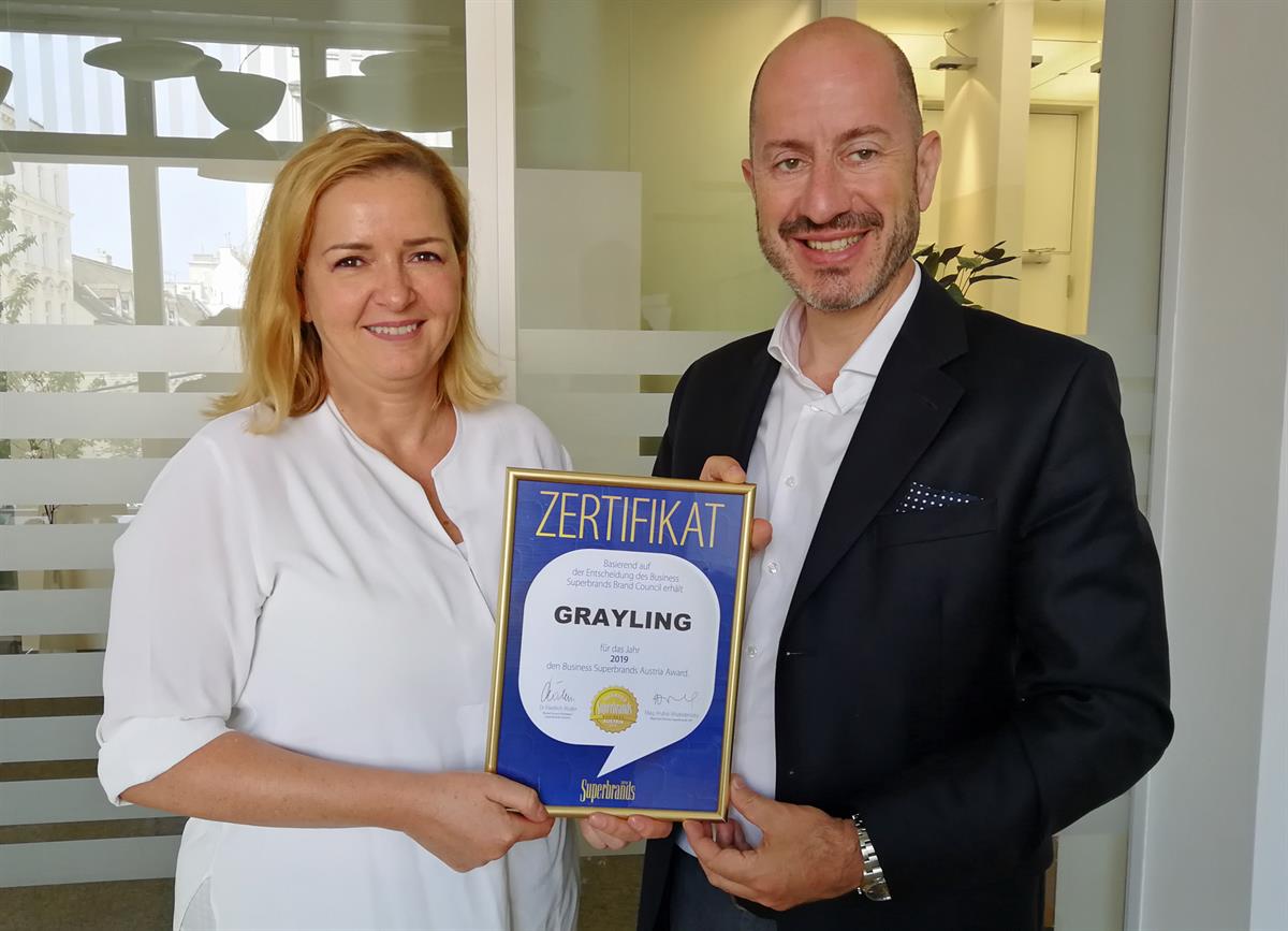 Superbrands Auszeichnung für Grayling