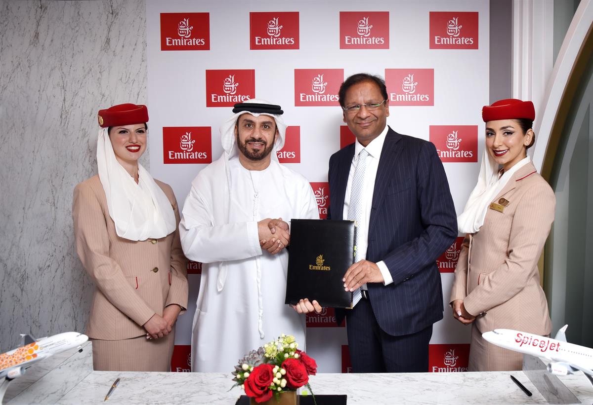 Emirates & SpiceJet Codeshare