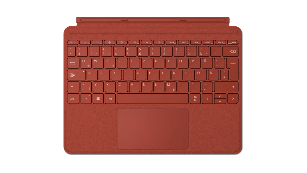 Surface Go Type Cover Mohnrot
