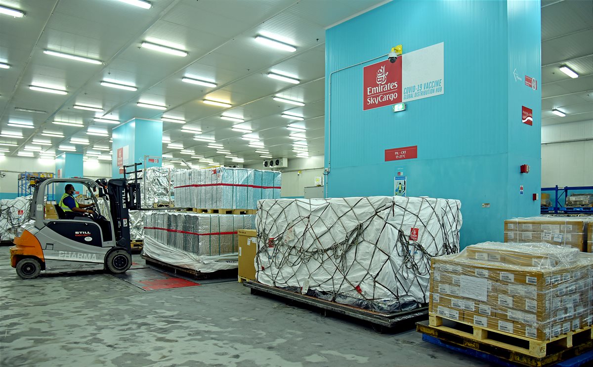 Emirates SkyCargo hat mehr als 75 Millionen Dosen COVID-19-Impfstoffe transportiert