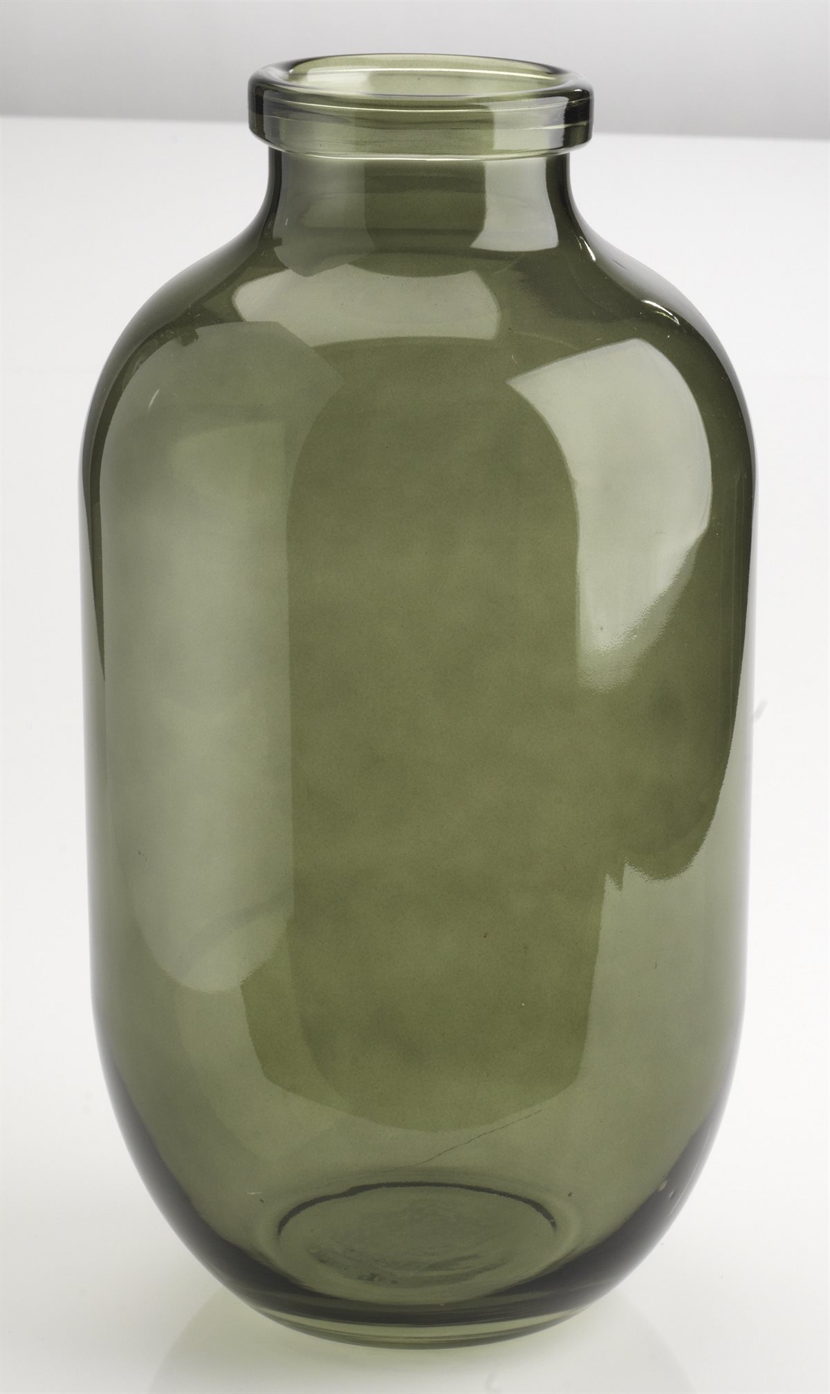 Vase FELIX - moosgrün und organisch geformt