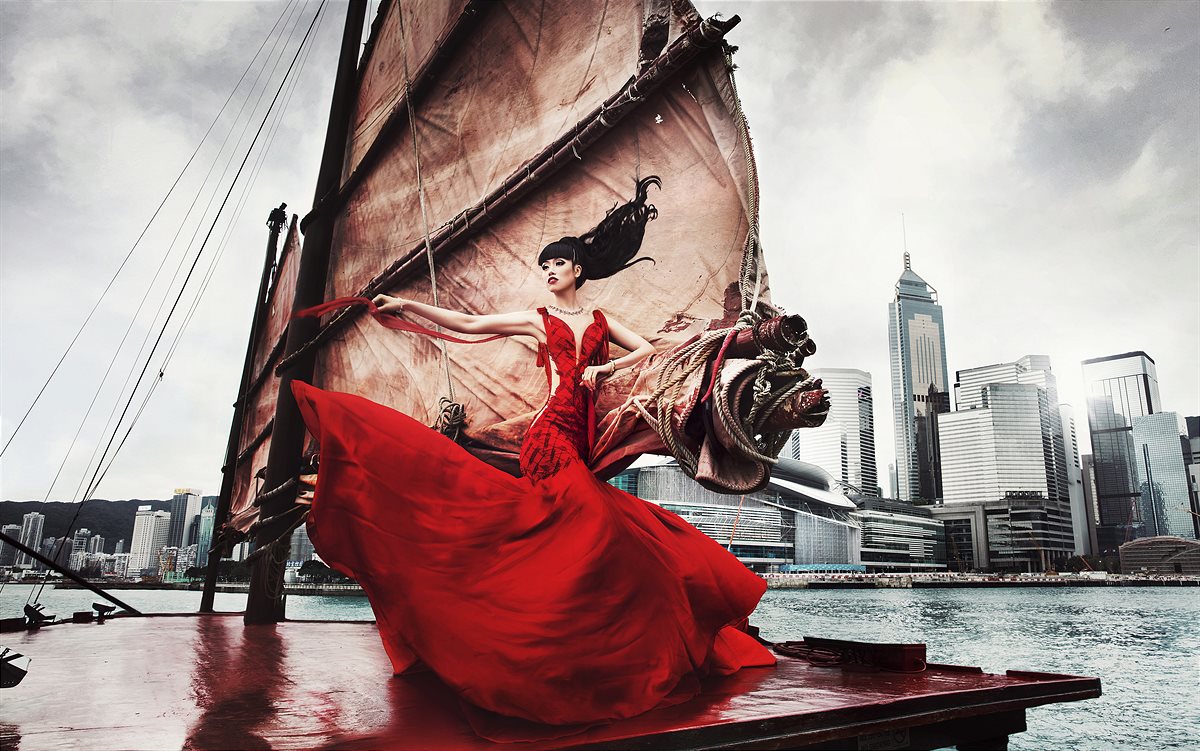 [Hong Kong] Jessica Minh Anh in Patricia Nascimento on Dukling Harbour Cruise