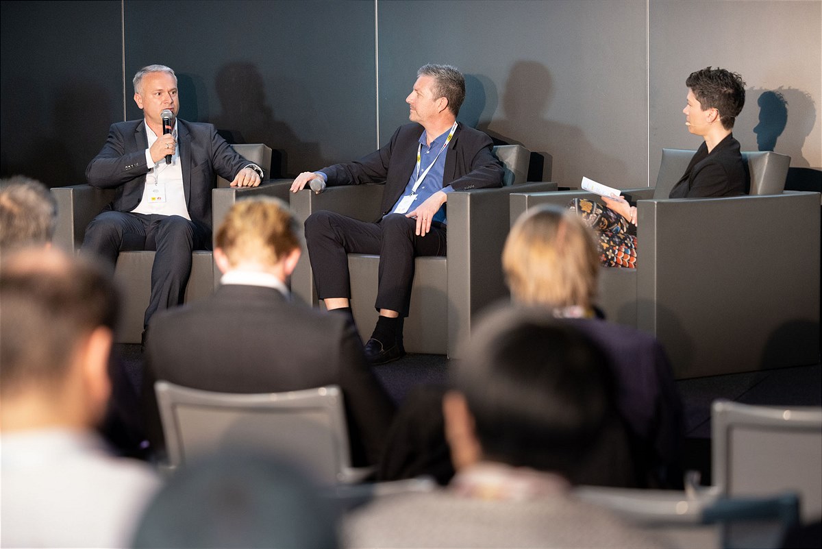 von links: Erich Manzer (Huawei), Davod Morris (UNESCAP), Helga Pattart (THI TECHHOUSE)