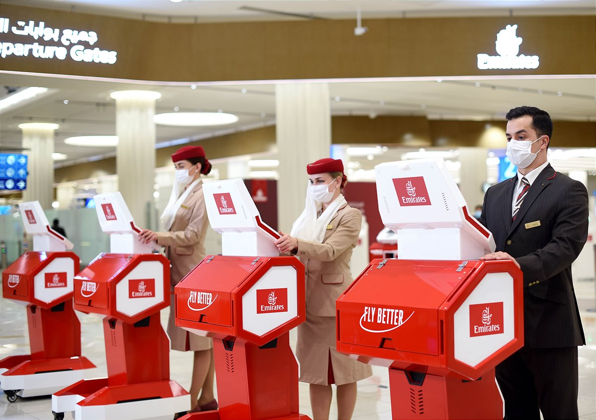 Innovative mobile Check-in Ports von Emirates