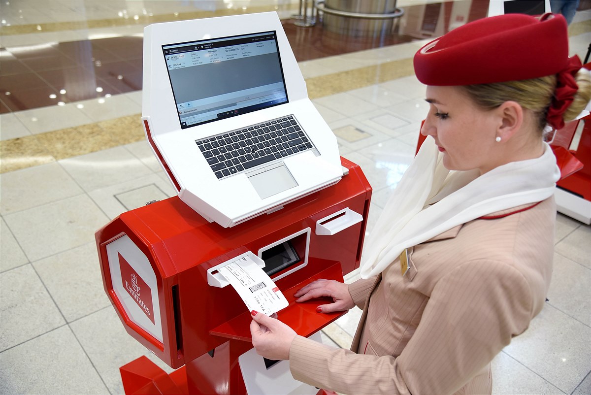 Innovative mobile Check-in Ports von Emirates