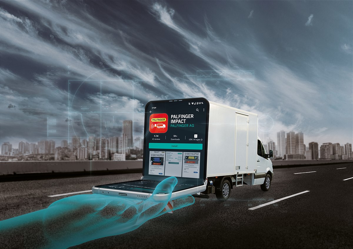 The new IMPACT service app for tail lifts ensures smooth collaboration between truck driver, service partner and fleet manager and that via Bluetooth.