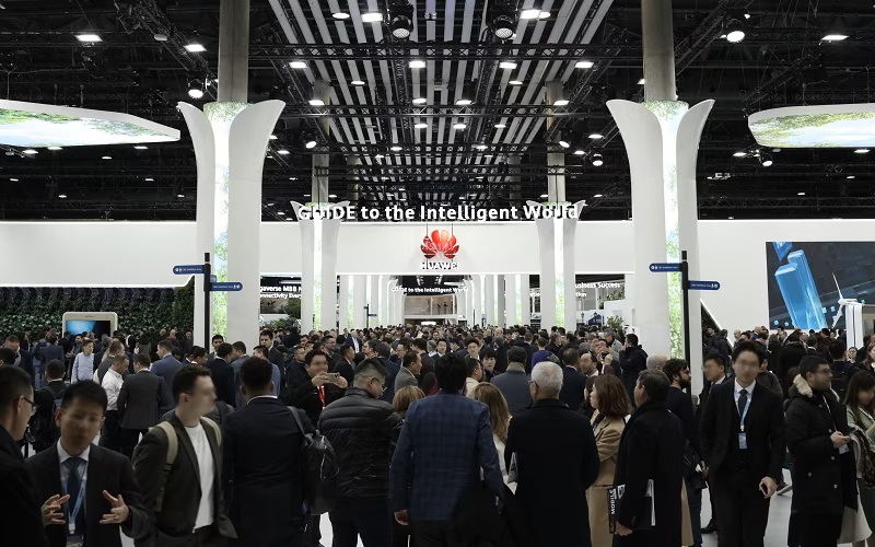 Huaweis Ausstellungsstand beim MWC Barcelona 2023