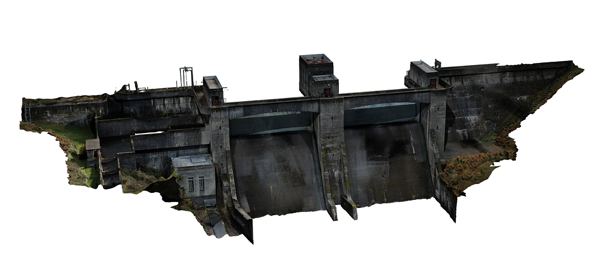 3D model of Clunie Dam