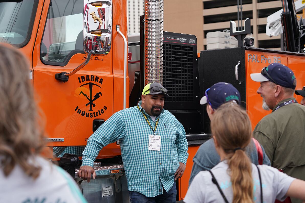 As PALFINGER expands its North American footprint, the world market leader of innovative crane and lifting solutions presents its broad portfolio at CONEXPO. Pictured: Juan Ibarra of the Discovery Channel hit series Gold Rush: Freddy Dodges Mine Rescue