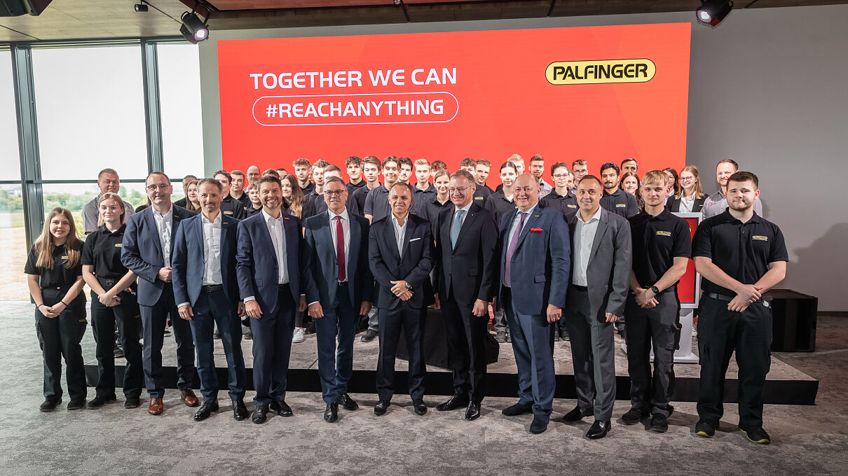The opening of the PALFINGER Campus and PALFINGER World in Lengau.