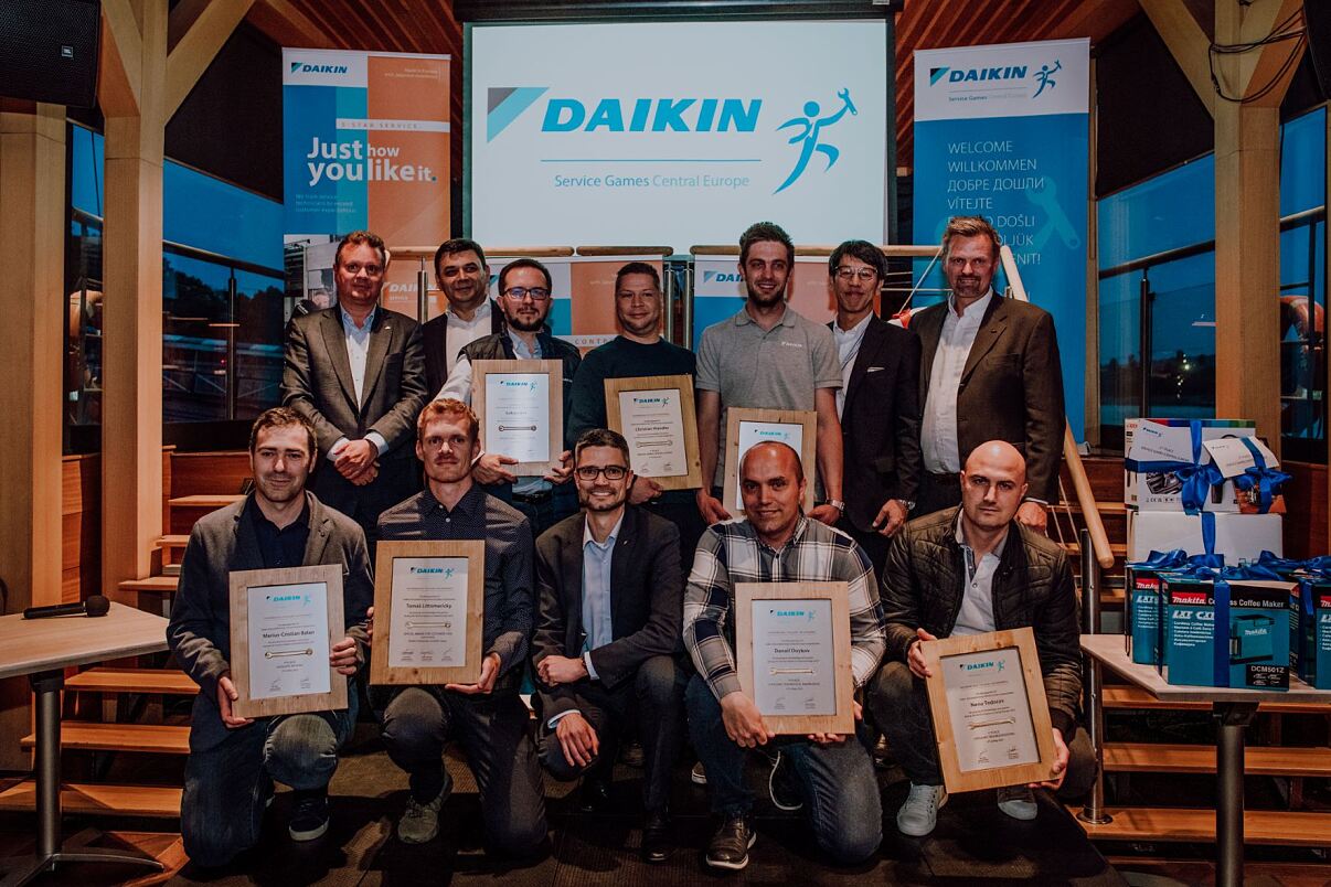 Die Teilnehmer der Daikin Service Games Central Europe