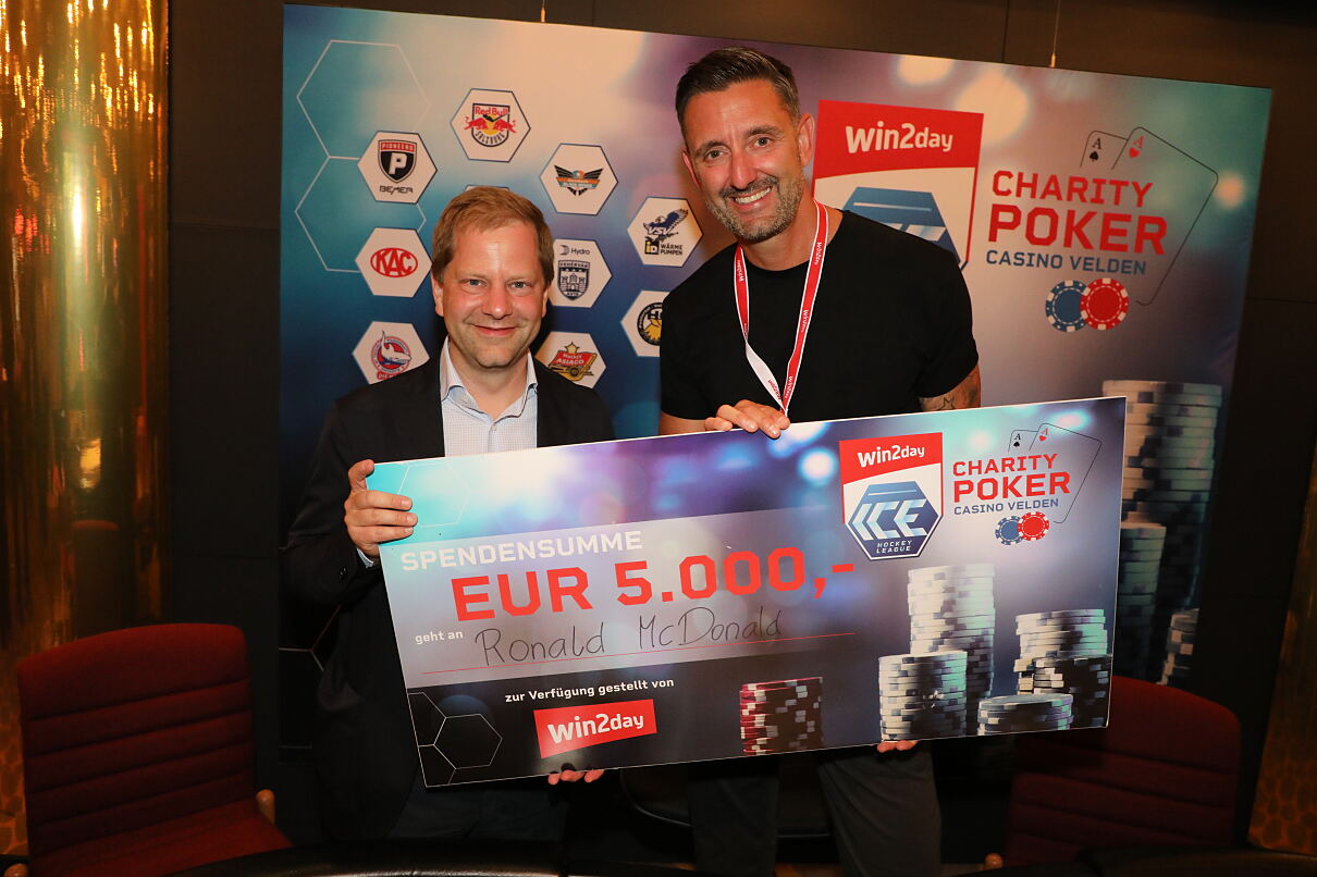win2day ICE Hockey League-Saison mit VIP Charity Pokerturnier