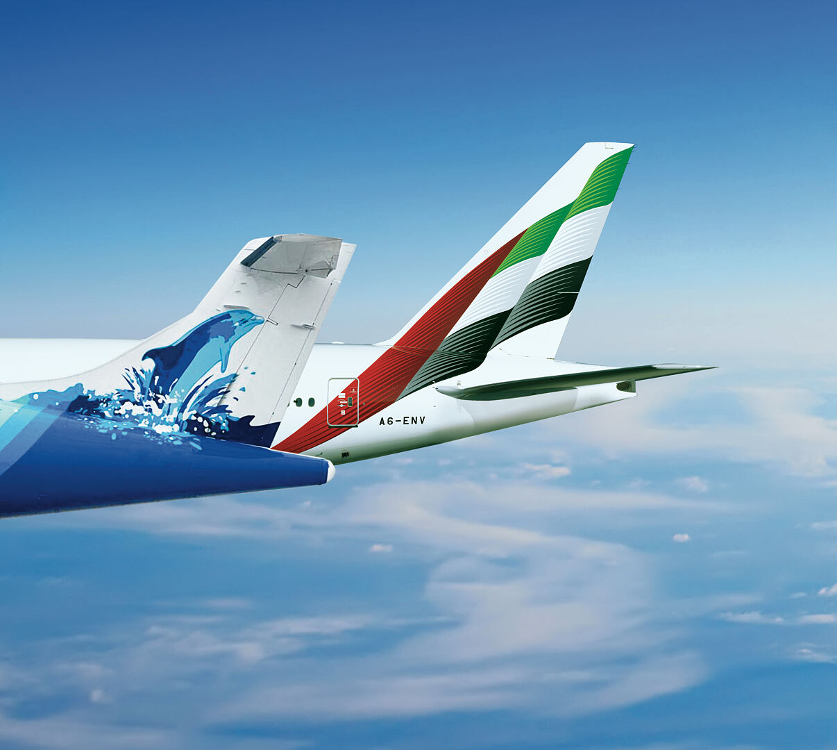 Emirates und Maldivian Airlines 