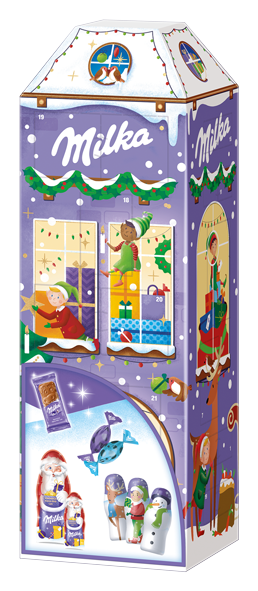 Milka 3D Haus Adventkalender