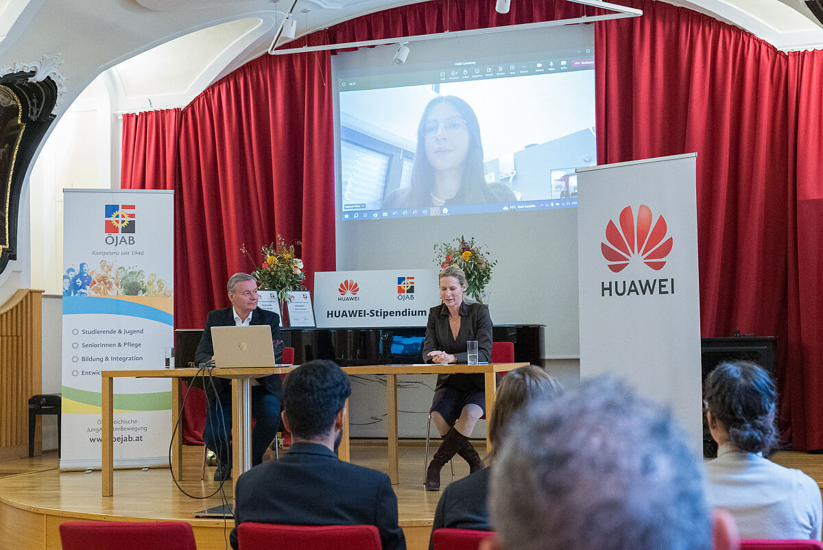 Das gemeinsame Wohnstipendium von Huawei und ÖJAB wurde zum zwölften Mal vergeben.