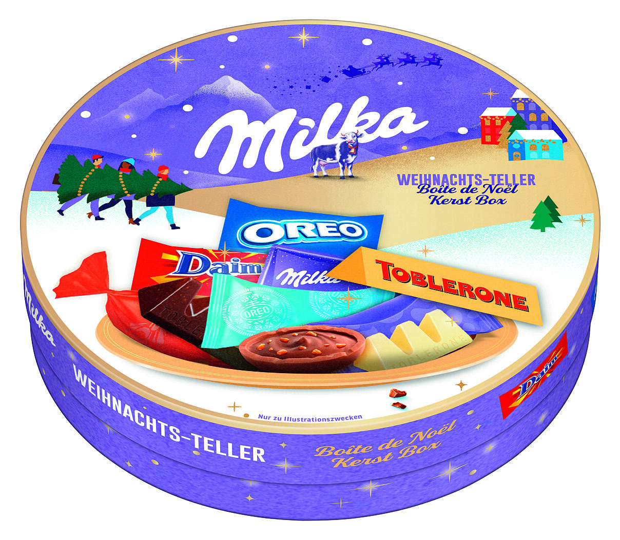 Milka Weihnachts-Teller