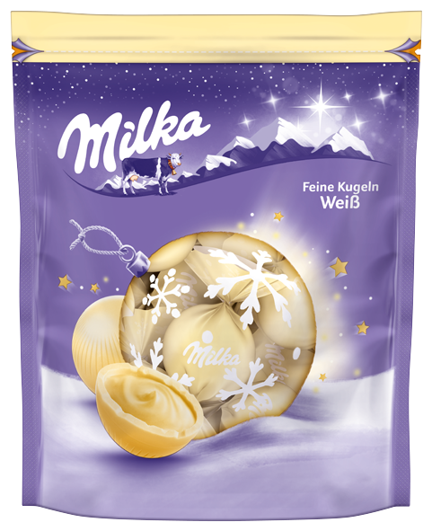 Milka Weihnachtsprodukte Packshots