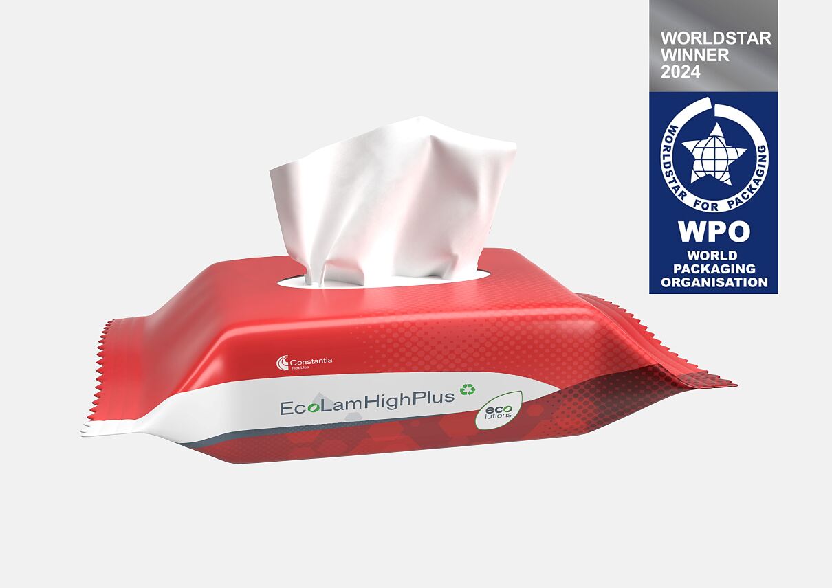 World Star Award Winner EcoLamHighPlus, Wet Wipes