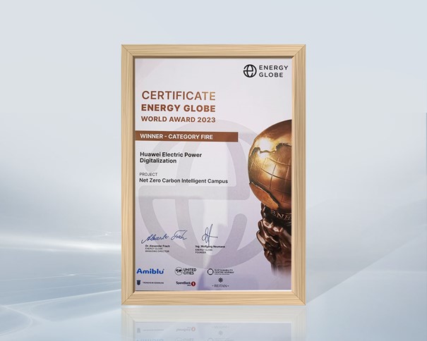 Huawei erhält den Energy Globe World Award 2023 