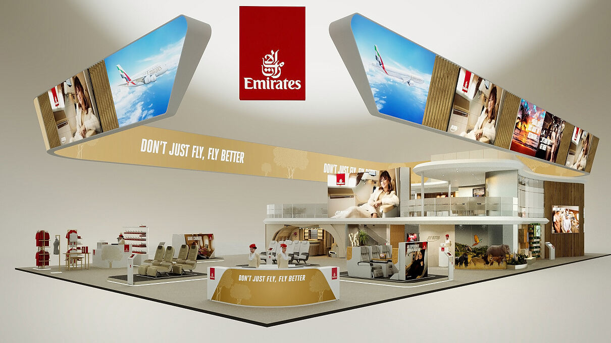 Emirates zeigt bisher größte Präsenz bei ATM