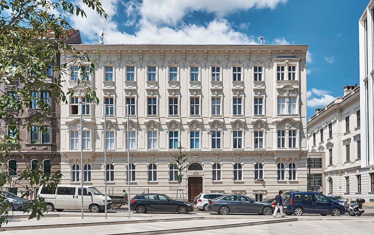 Fassade Zinshaus Kundmanngasse, 1030 Wien