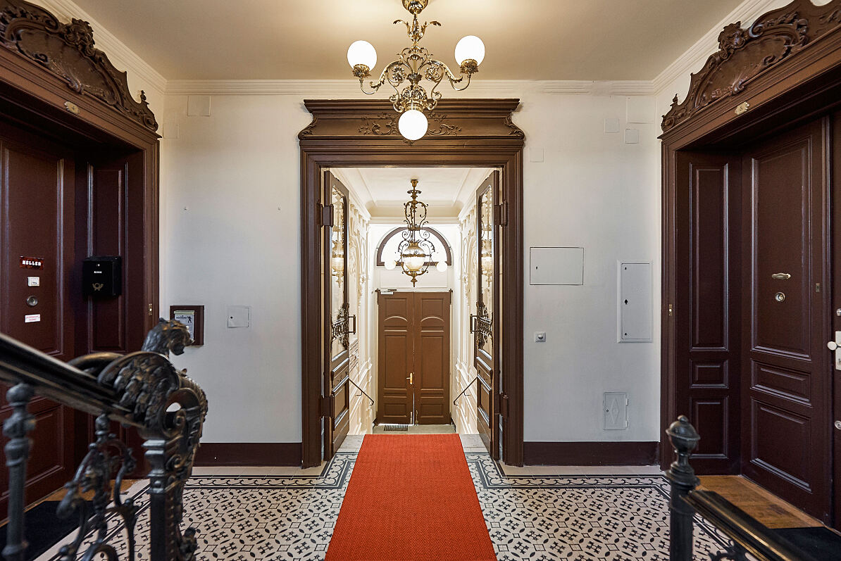 Historische Fliesen in Zinshaus Kundmanngasse, 1030 Wien