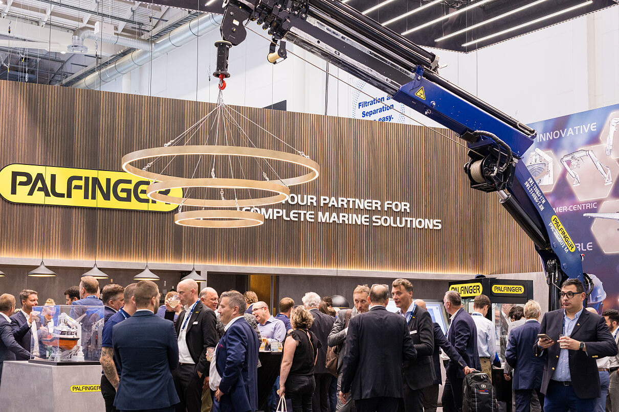  PALFINGER MARINE at the SMM 2024: Numerous visitors came to learn more about the latest products.
