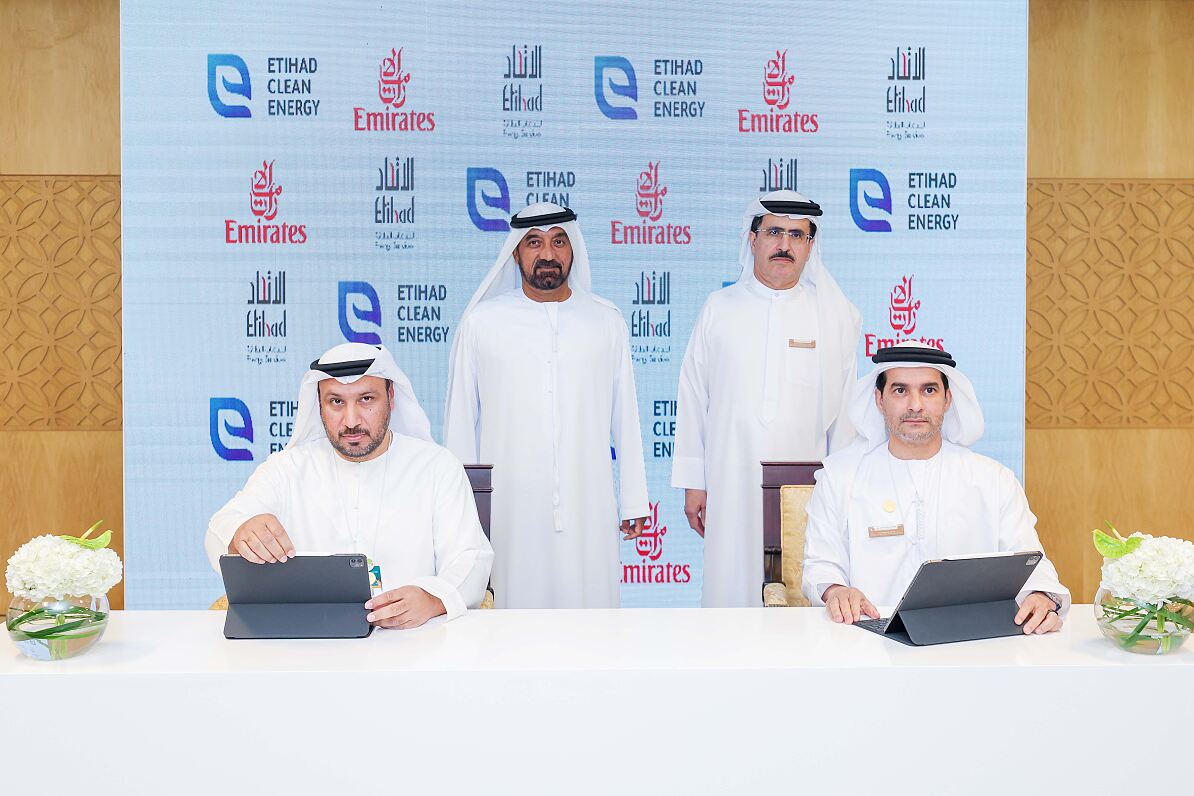 Emirates and Etihad Clean Energy Development partnership