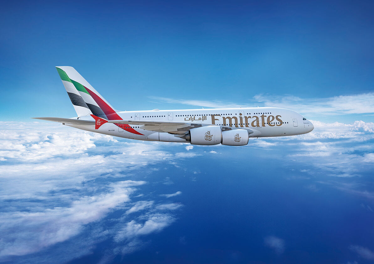 modernisierter Emirates A380 mit vier Kabinenklassen 