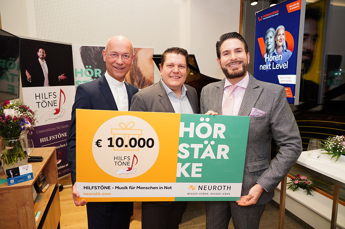 Neuroth eröffnet neues Fachinstitut in Wien mit einem Charity-Abend für „HILFSTÖNE“