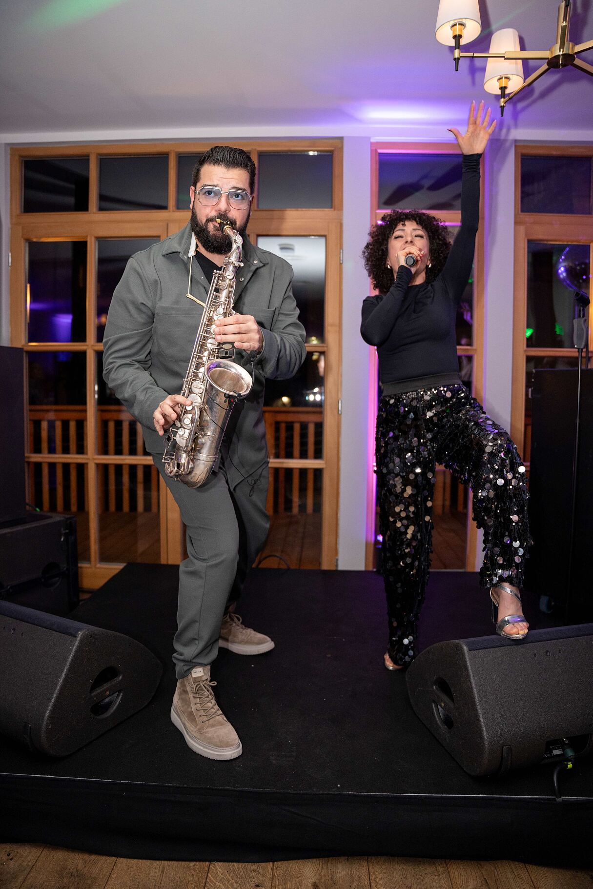 Saxophonist Jean Ghazal und Sängerin Elli AK sorgten für Stimmung