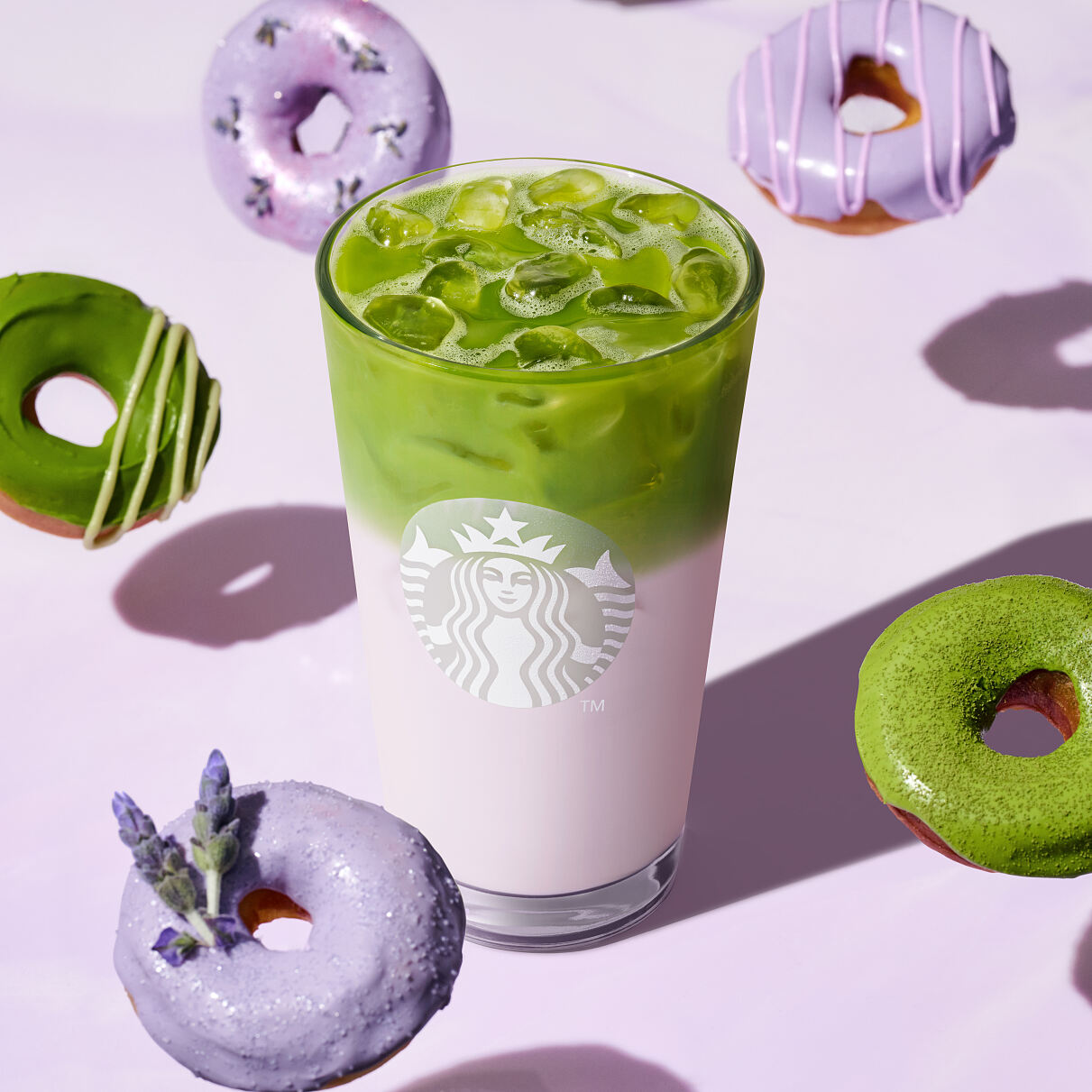 Iced Lavender Matcha Latte