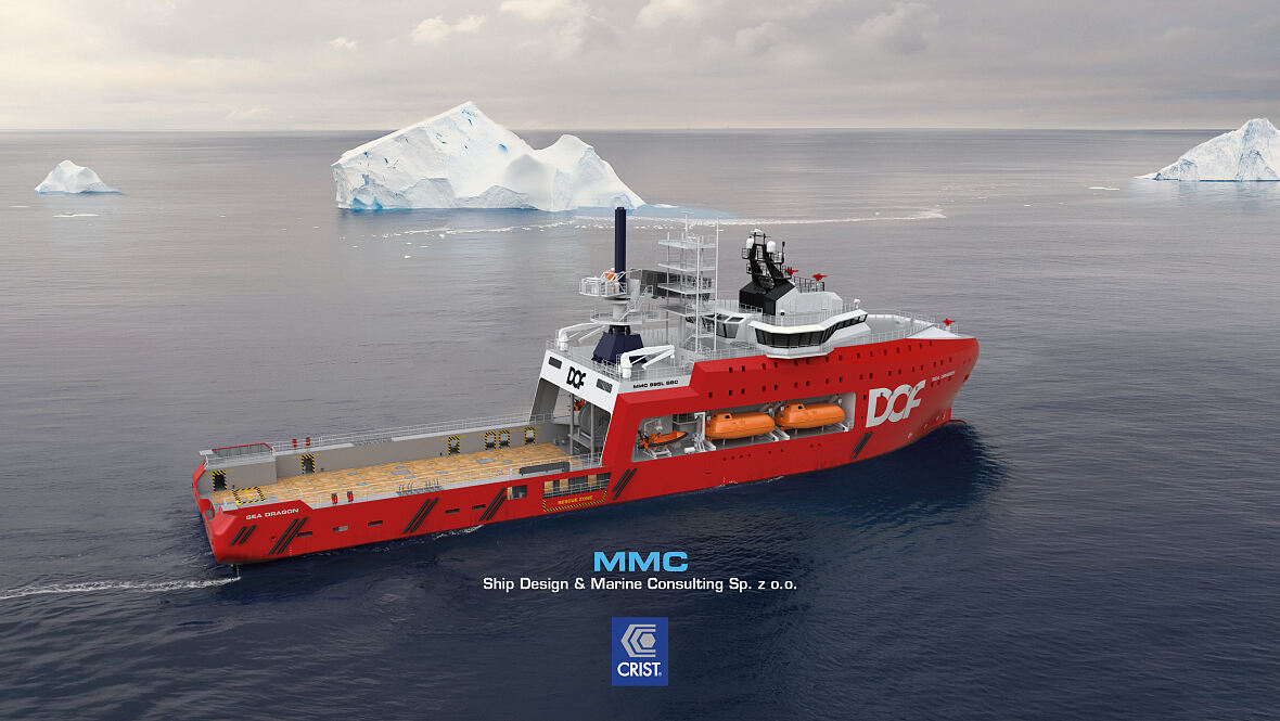 Rendering of the next-generation Offshore Support Vessel 