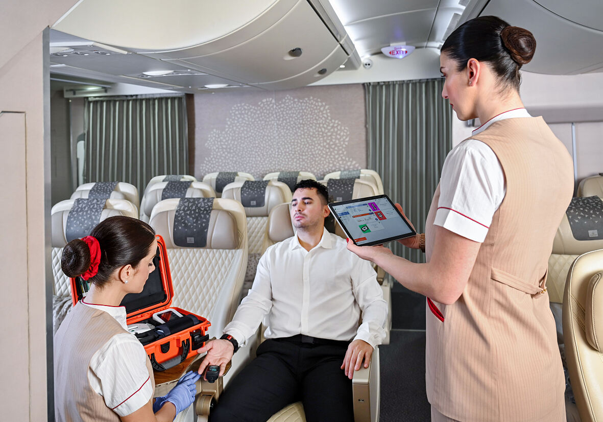 Emirates und Parsys Telemedicine entwickelten Telemedizinstation 