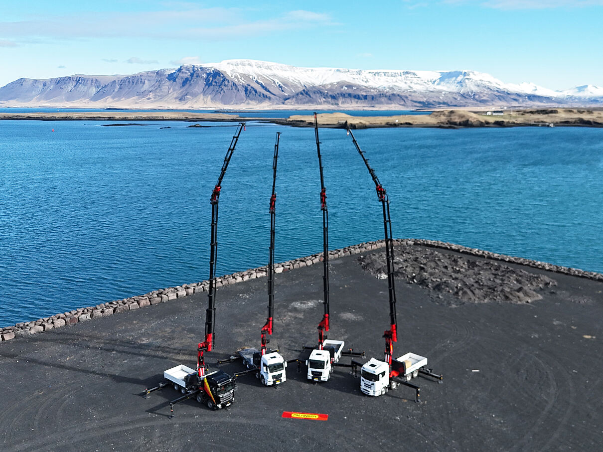 Mit vier leistungsstarken PALDRIVE-Komplettlösungen stärkt PALFINGER seine Präsenz in Island. 