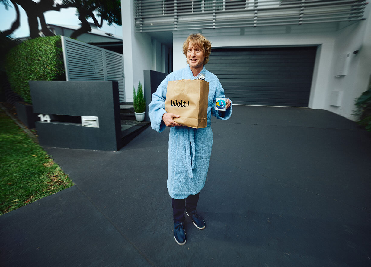Owen Wilson ist neues Wolt Testimonial