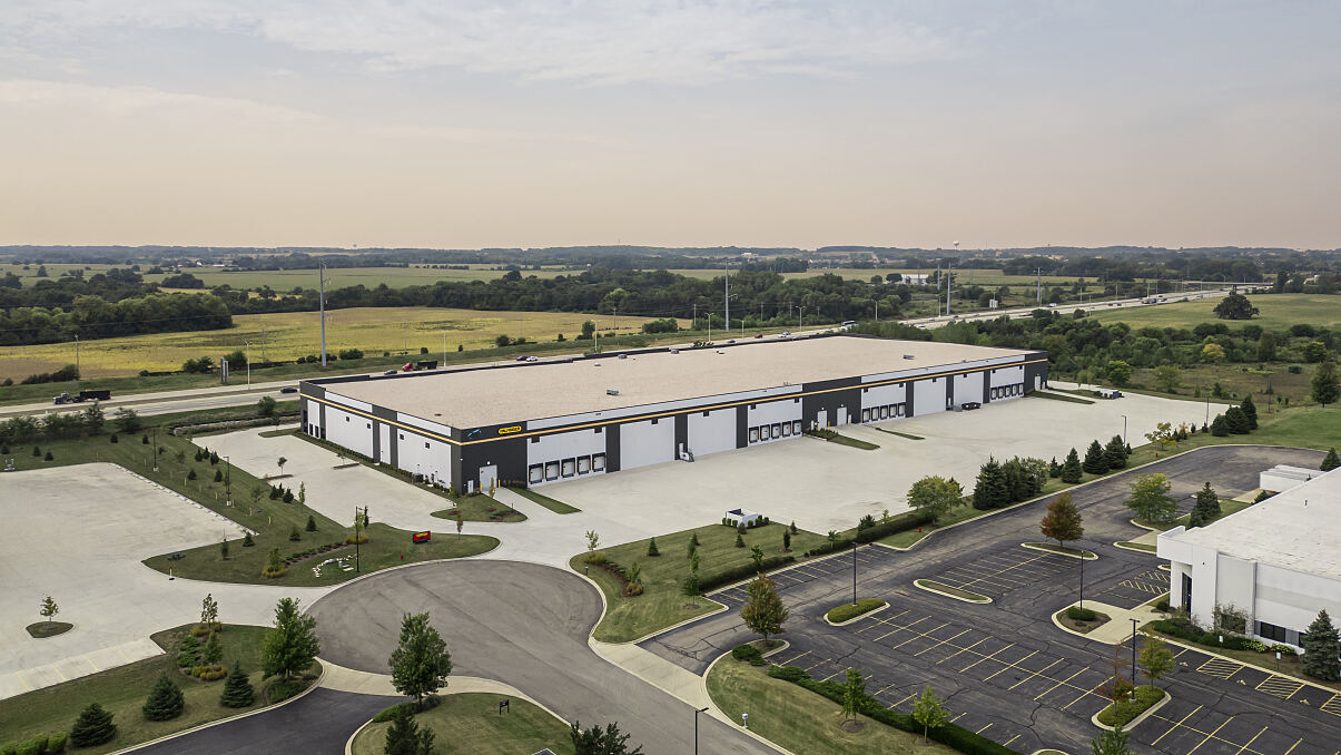 Rendering of „The new North American Parts Distribution Center“.