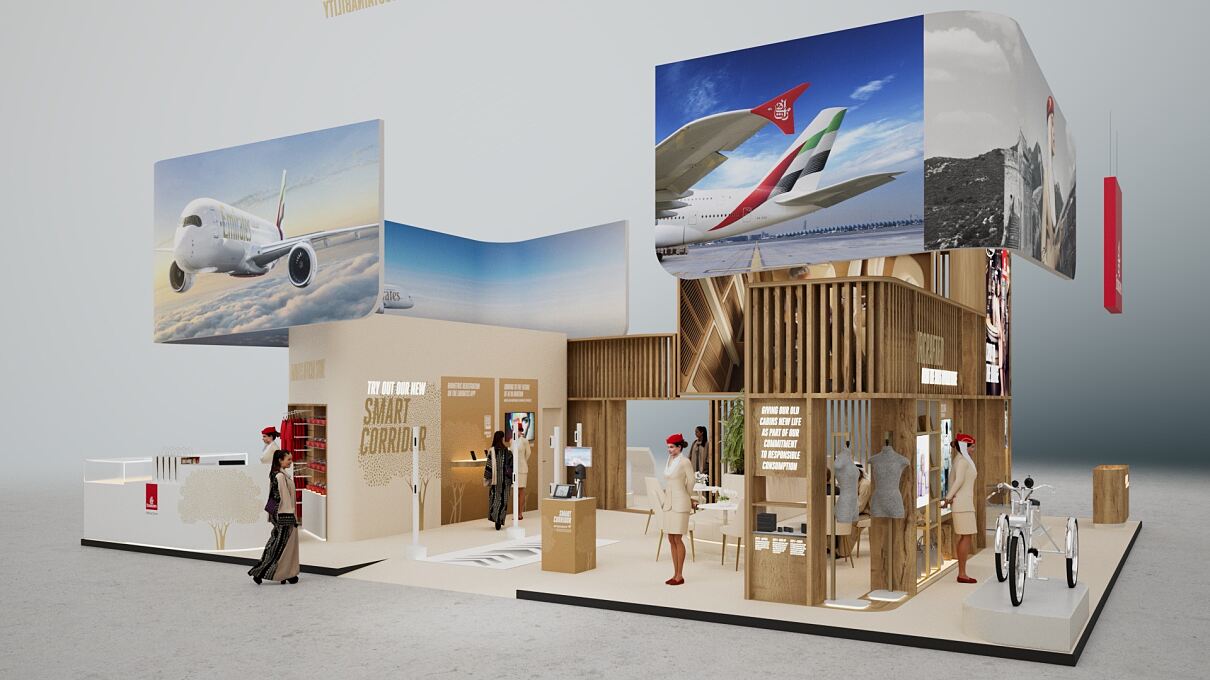 Emirates-Stand Dubai Airshow 2025 – Smart Corridor
